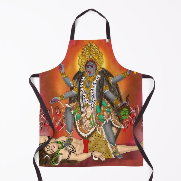 Item preview, Mahakali Sacred Drawing – Powerful Hindu Goddess Artwork designed and sold by Harshit_Digital_Arts.