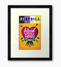 non binary head over heels playbill Framed Print