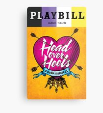 non binary head over heels playbill Metal Print