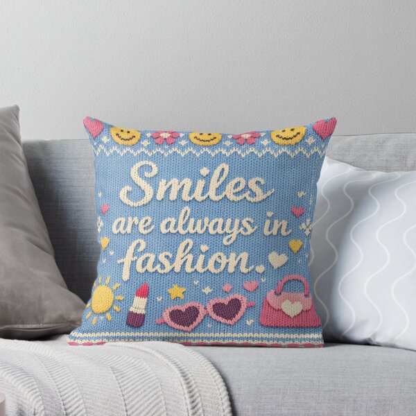 Item preview, Smiles are always in fashion: Aesthetic knitwear design designed and sold by Mauswohn.