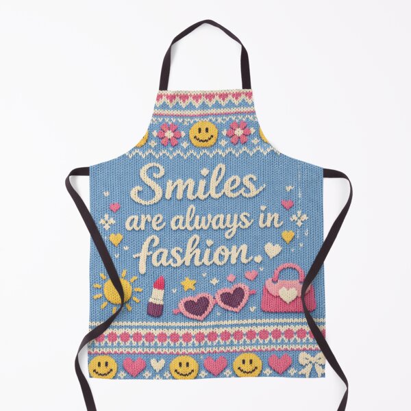 Item preview, Smiles are always in fashion: Aesthetic knitwear design designed and sold by Mauswohn.