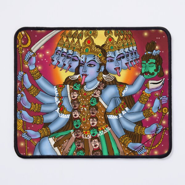 Item preview, Kali Maa Spiritual Artwork – Hindu Mythology Goddess Illustration designed and sold by Harshit_Digital_Arts.