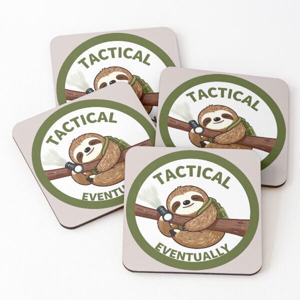 Item preview, Tactical Eventually Sloth – Funny Survival Meme designed and sold by AnimalAirtistry.
