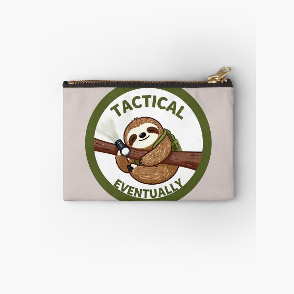 Item preview, Tactical Eventually Sloth – Funny Survival Meme designed and sold by AnimalAirtistry.