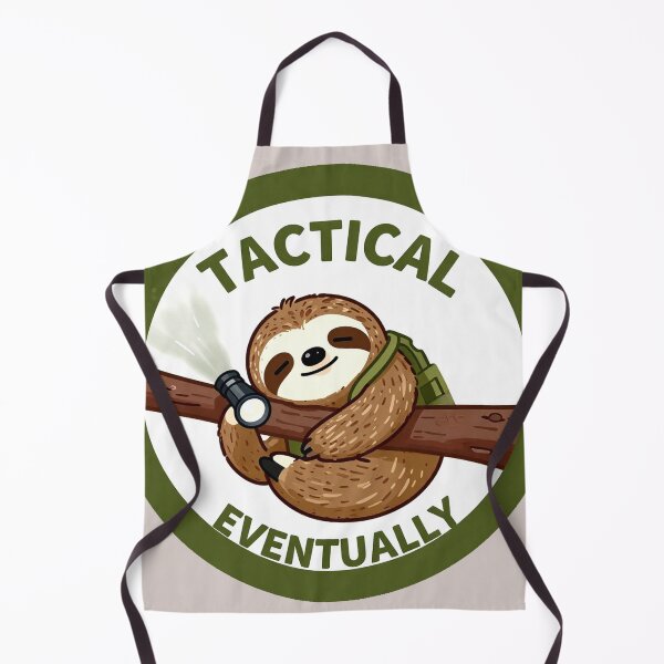 Item preview, Tactical Eventually Sloth – Funny Survival Meme designed and sold by AnimalAirtistry.