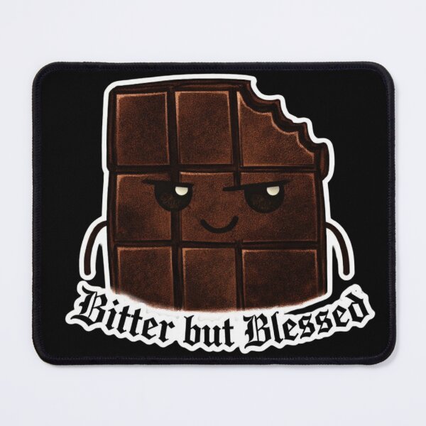 Item preview, Bitter But Blessed Kawaii Christian Gothic Chocolate Sticker designed and sold by Shadowborn .