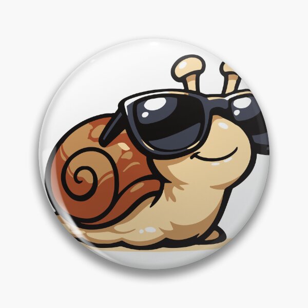 Item preview, A cool snail wearing sunglasses while slowly moving forward. The design humorously celebrates slow living and relaxed personalities. designed and sold by Dejbar.