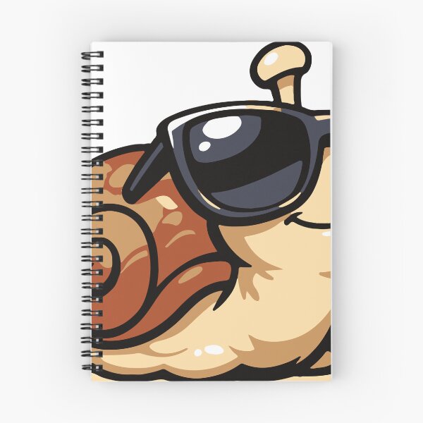 Item preview, A cool snail wearing sunglasses while slowly moving forward. The design humorously celebrates slow living and relaxed personalities. designed and sold by Dejbar.