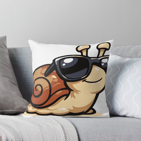 Item preview, A cool snail wearing sunglasses while slowly moving forward. The design humorously celebrates slow living and relaxed personalities. designed and sold by Dejbar.