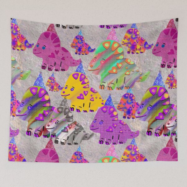 Item preview, Cute Kawaii Pink Dinosaur Pattern designed and sold by Victoria Rose.