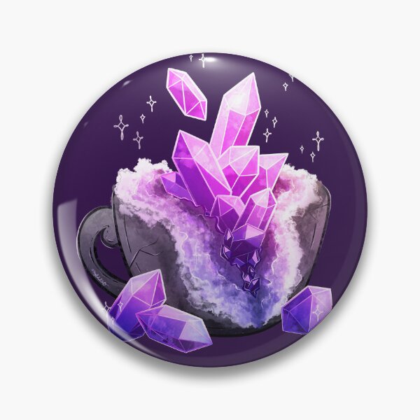 Item preview, Amethyst Geode Teacup designed and sold by heysoleilart.