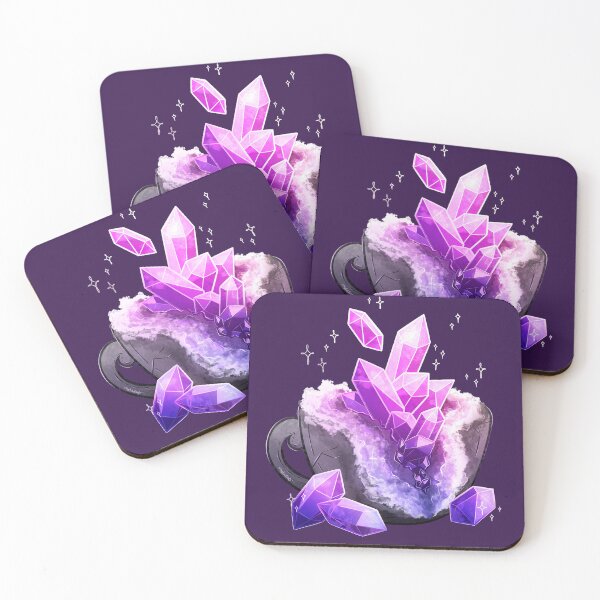 Item preview, Amethyst Geode Teacup designed and sold by heysoleilart.