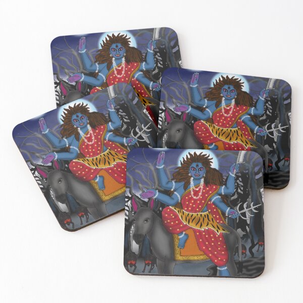 Item preview, Divine Kalratri Goddess Art – Mystic Hindu Shakti Design designed and sold by Harshit_Digital_Arts.