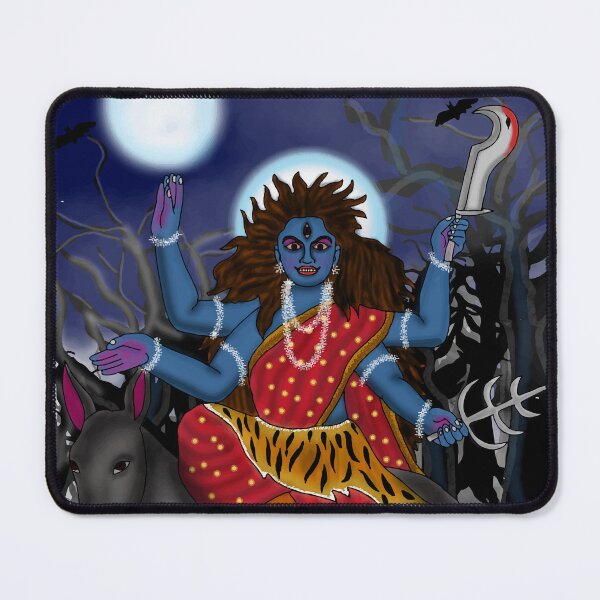 Item preview, Divine Kalratri Goddess Art – Mystic Hindu Shakti Design designed and sold by Harshit_Digital_Arts.