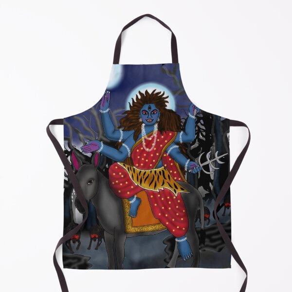 Item preview, Divine Kalratri Goddess Art – Mystic Hindu Shakti Design designed and sold by Harshit_Digital_Arts.