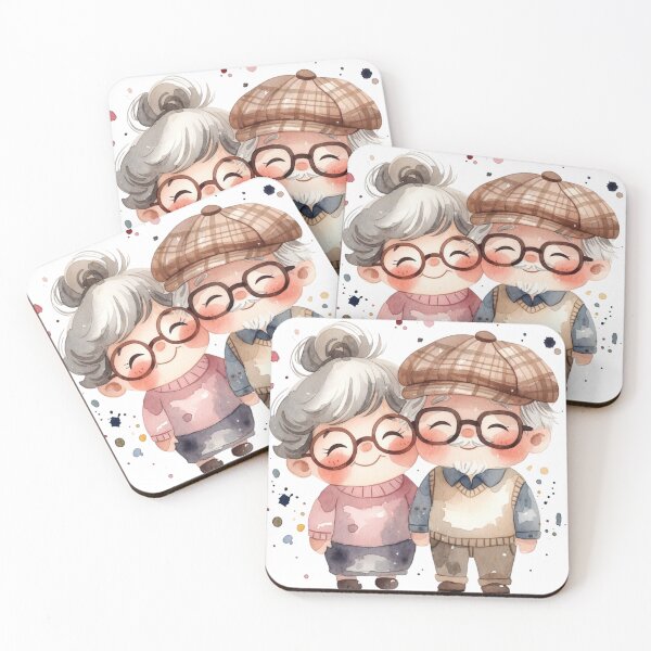Item preview, Cute Grandparents Love Watercolor designed and sold by PixelVibe782.