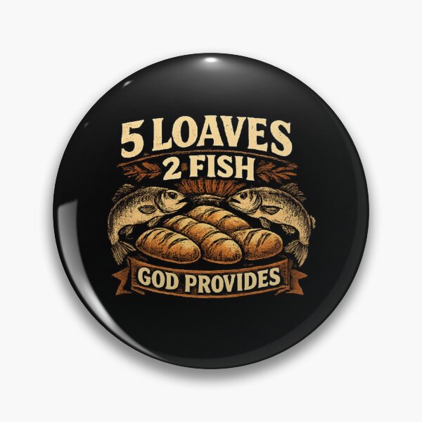 Item preview, 5 LOAVES OF BREAD AND 2 FISHES . GOD PROVIDES  designed and sold by Obinne.