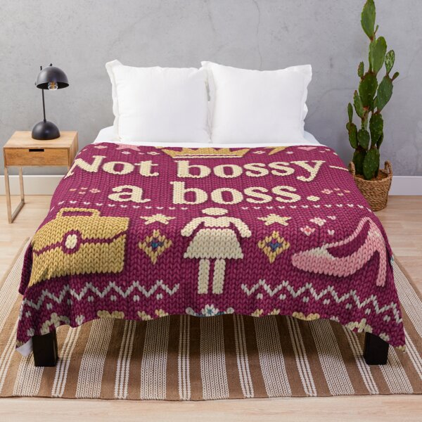 Item preview, Not bossy a boss: Aesthetic female empowerment knitwear design designed and sold by Mauswohn.