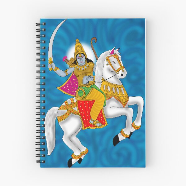 Item preview, Lord Kalki Avatar Art – Hindu Mythology Warrior Illustration designed and sold by Harshit_Digital_Arts.