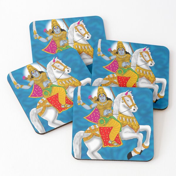 Item preview, Lord Kalki Avatar Art – Hindu Mythology Warrior Illustration designed and sold by Harshit_Digital_Arts.