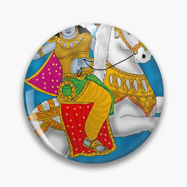 Item preview, Lord Kalki Avatar Art – Hindu Mythology Warrior Illustration designed and sold by Harshit_Digital_Arts.
