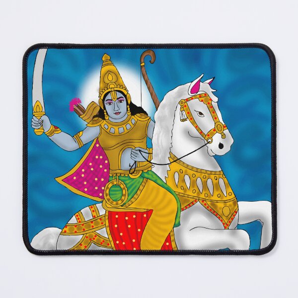 Item preview, Lord Kalki Avatar Art – Hindu Mythology Warrior Illustration designed and sold by Harshit_Digital_Arts.