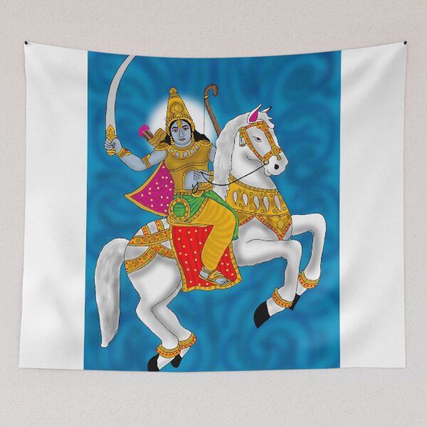 Item preview, Lord Kalki Avatar Art – Hindu Mythology Warrior Illustration designed and sold by Harshit_Digital_Arts.
