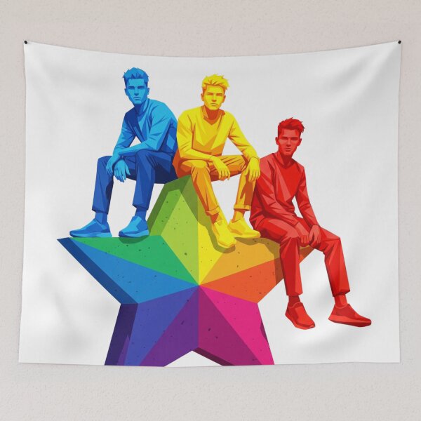 Item preview, Three-colored man designed and sold by PP&RAINBOW SHOP.