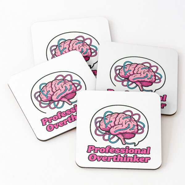 Item preview, Professional Overthinker - Funny Tangled Brain Mental Health Sticker designed and sold by WildSays.