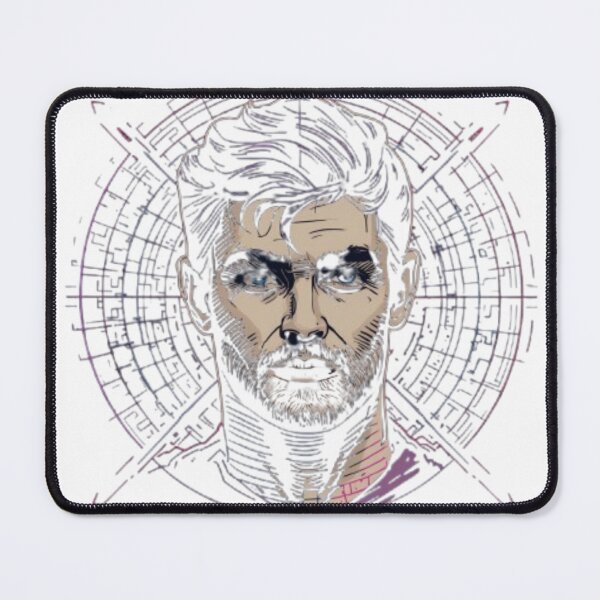Item preview, Cyber-Core Pulse: Futuristic Tech-Noir Portrait designed and sold by Vikkokansana.