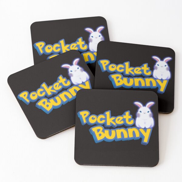 Item preview, Pocket Bunny – Cute Monster Style Bunny designed and sold by UUniqueIImprint.