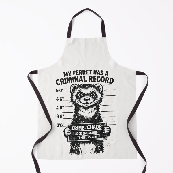 Item preview, My Ferret Has A Criminal Record Funny Ferret Owner Pet Lover designed and sold by Pawsome Quotes.