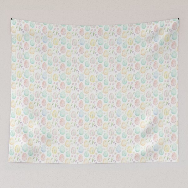 Item preview, hand-painted pastel eggs with delicate floral designed and sold by Designbes.