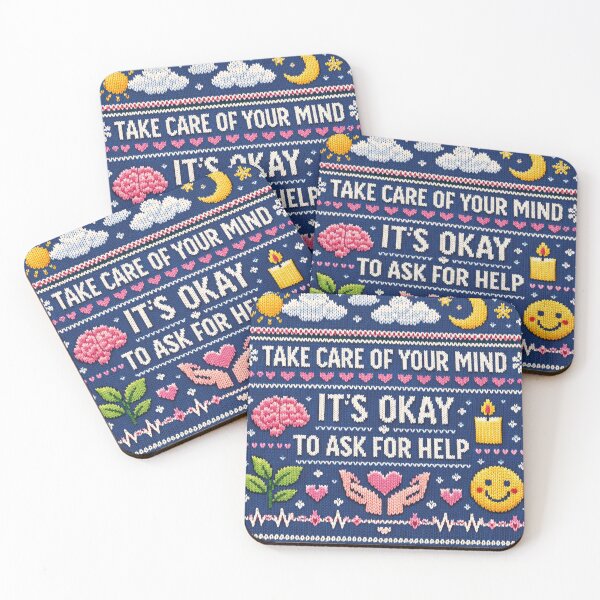 Item preview, Take Care: Aesthetic Mental Health Knitwear Design designed and sold by Mauswohn.