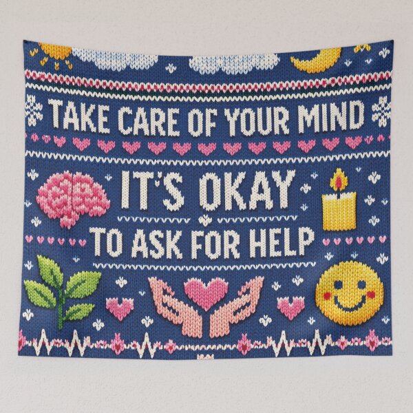 Item preview, Take Care: Aesthetic Mental Health Knitwear Design designed and sold by Mauswohn.