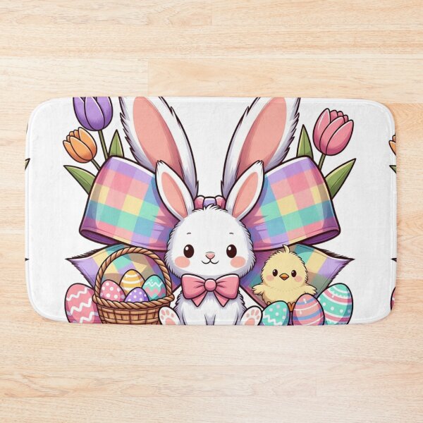 Item preview, Cute Kawaii Easter Bunny Bow designed and sold by PixelVibe782.