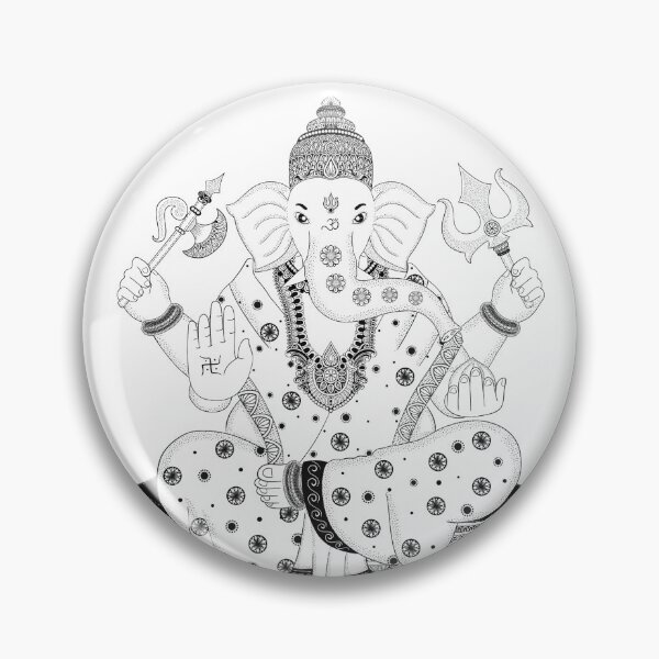 Item preview, Ganesha Mandala Art designed and sold by matrearts.