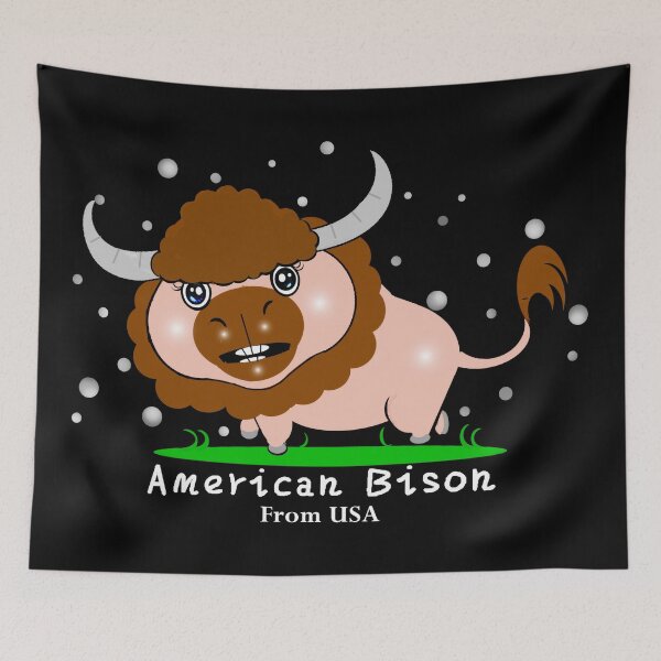 Item preview, American Bison designed and sold by Shirley cute art .