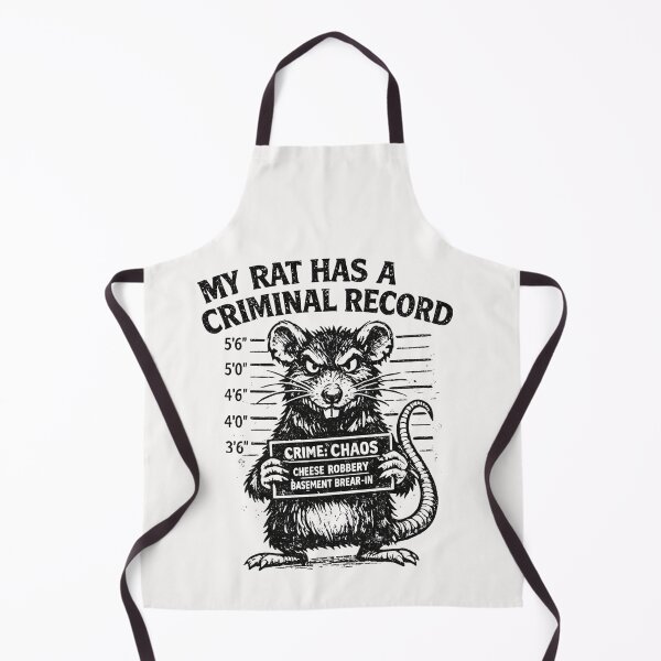 Item preview, My Rat Has A Criminal Record Pet Rat Owner Humor designed and sold by Pawsome Quotes.