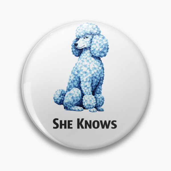 Item preview, She Knows Poodle Mom Shirt Funny Poodle Dog Mom Gift designed and sold by PawMuse Studio.