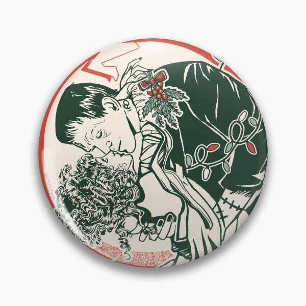 Item preview, Frankenstein Couple Romance Under A Mistletoe designed and sold by ZMcKDesign.