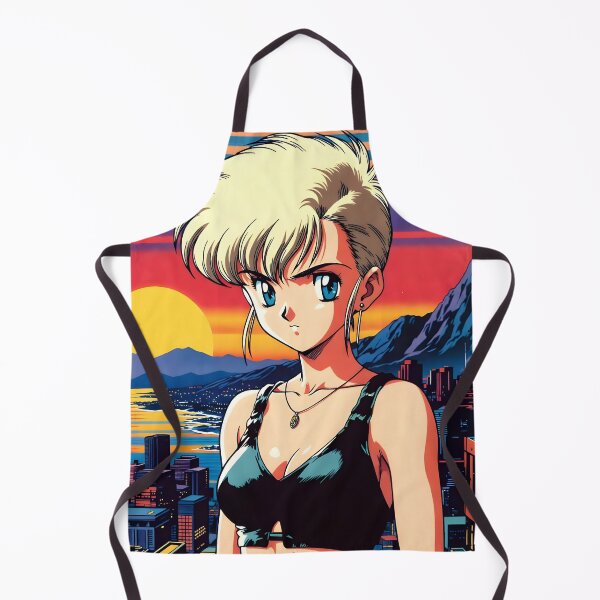 Item preview, Retro Anime Girl Short Hair Portrait designed and sold by Radnime.