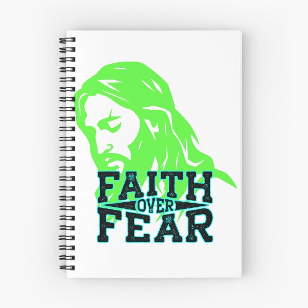 Item preview, Faith over Fear  -neon green silhouette of Jesus  designed and sold by THMKagutsuchi.