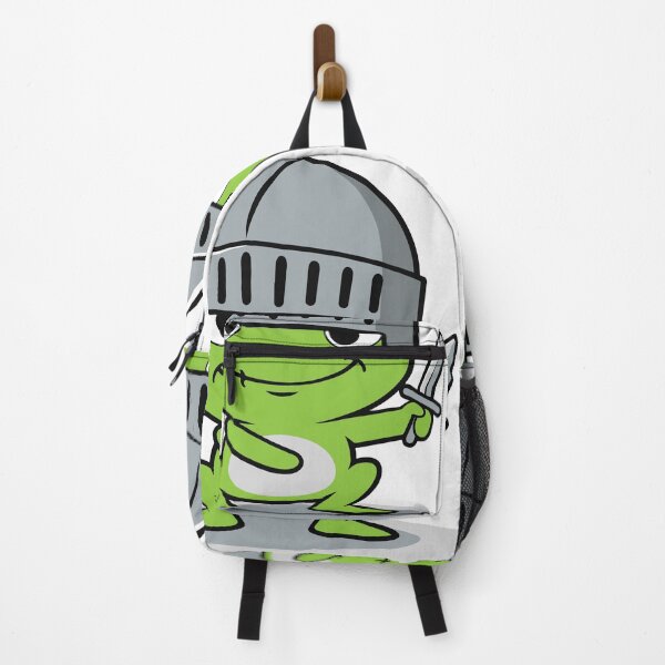 Item preview, A tiny frog pretending to be a brave knight. The humorous contrast between the small frog and the heroic pose creates a charming fantasy themed character. designed and sold by Dejbar.
