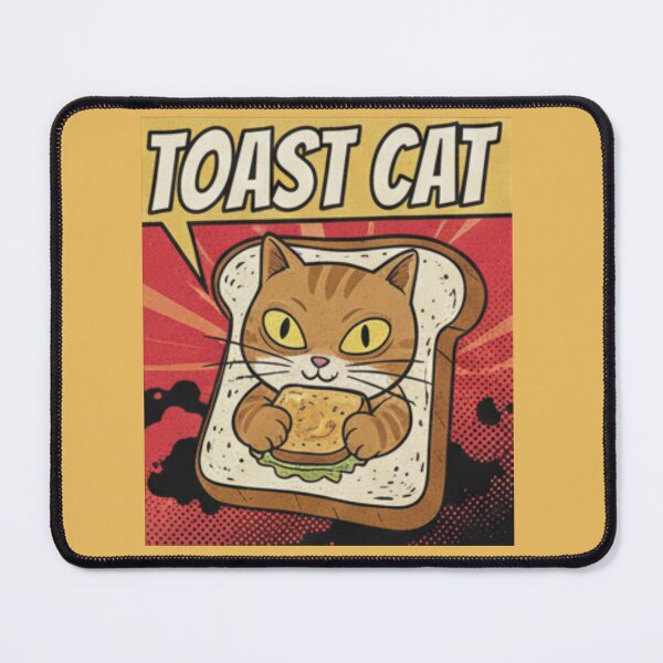 Item preview, toast cat designed and sold by Shop-Pi.