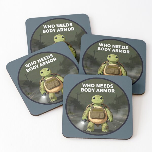 Item preview, Who Needs Body Armor Turtle – Tactical Animal Meme designed and sold by AnimalAirtistry.