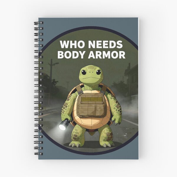 Item preview, Who Needs Body Armor Turtle – Tactical Animal Meme designed and sold by AnimalAirtistry.
