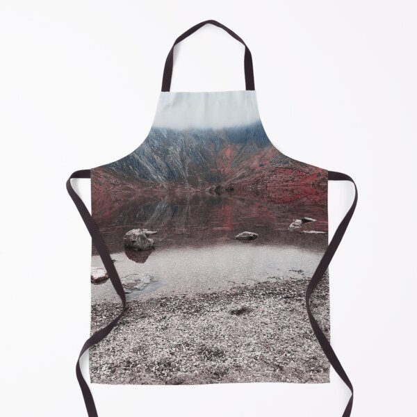 Item preview, Red Mountain Reflection – Surreal Nature Landscape designed and sold by Clauando.