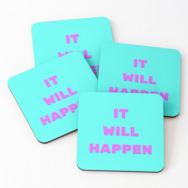 Item preview, “It Will Happen” in Aqua & Purple designed and sold by Ink & Print Store .