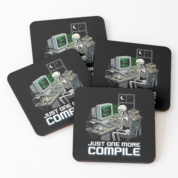 Item preview, Just One More Compile Software Developer Coding Humor designed and sold by SplashTastic.